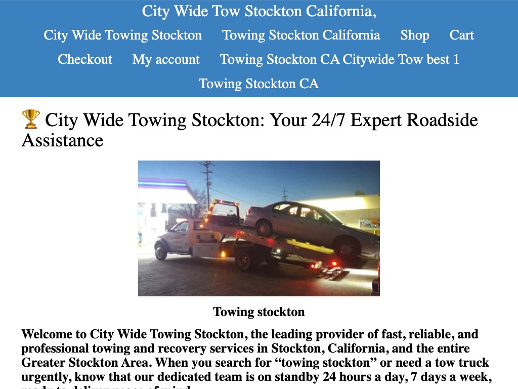 City Wide Towing's current website